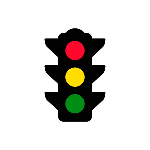 Traffic light vector icon Traffic light vector icon traffic stock illustrations