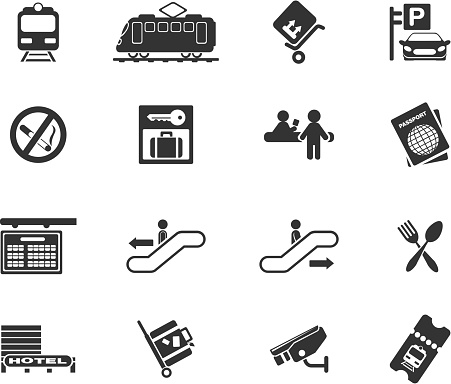 Train station symbols