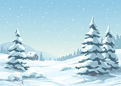 istock Tranquil Snowy Winter Scene 1281438855