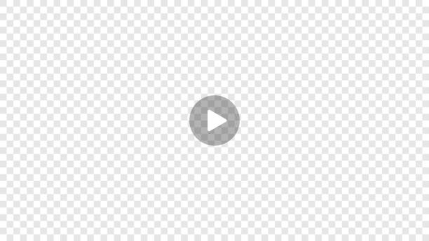 Transparent play button on transparent movie sized background Transparent play button on transparent movie sized background. Carefully layered and grouped for easy editing. play button illustrations stock illustrations