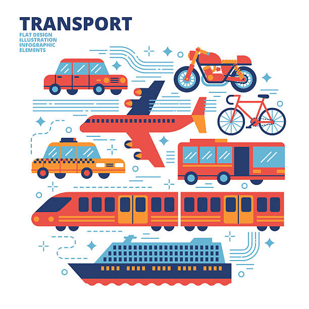 transport, flat-design, illustrationen - motorrad fluss stock-grafiken, -clipart, -cartoons und -symbole