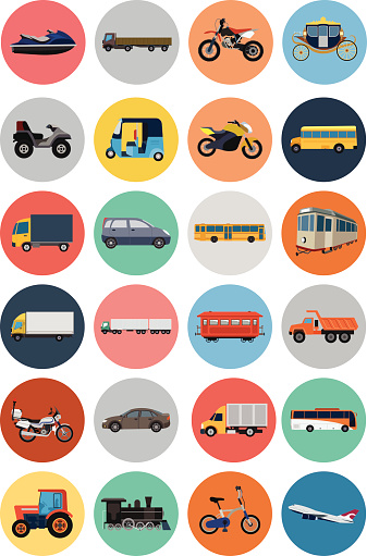 Transport Flat Icons 4