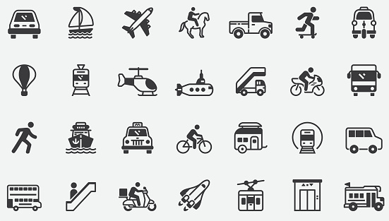 Transportation Concept Icons