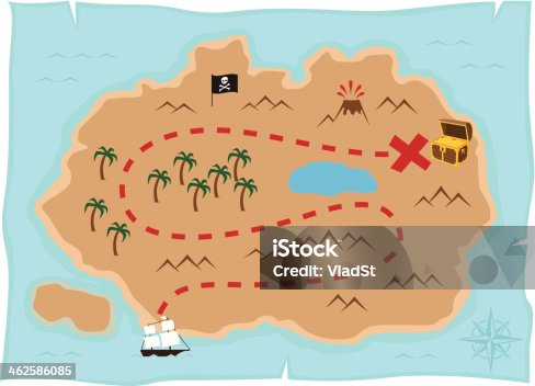 Pirate Treasure Map Clipart Free Download