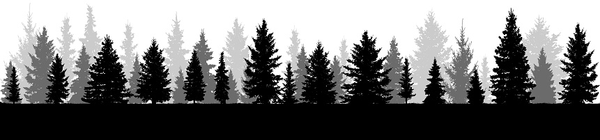 Download Trees Silhouette Of Forest Vector Stock Illustration ...