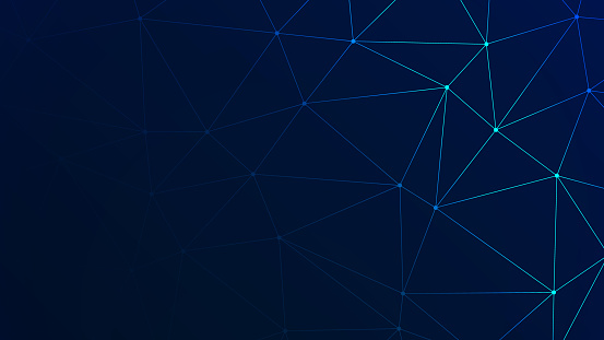 Trendy Low Poly Triangles with Navy BG