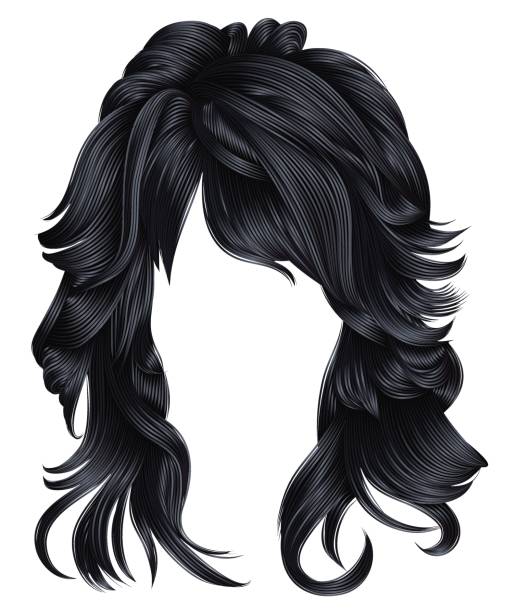 Dark Maroon Hair Illustrations Royalty Free Vector Graphics