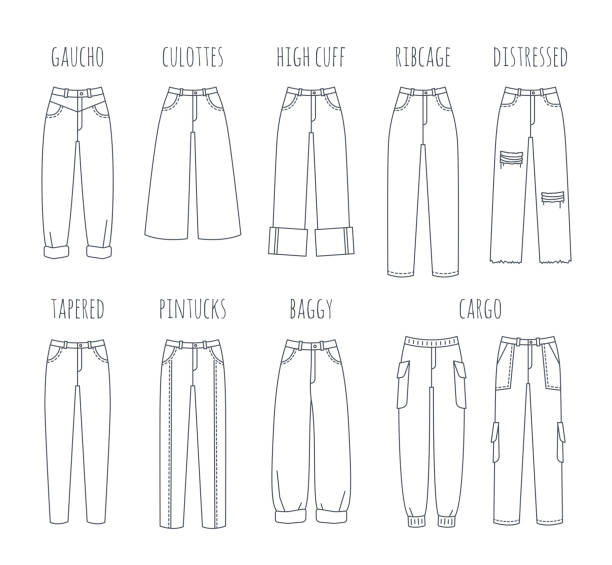 Ripped Jeans Drawing : Hand drawn print, in graphite pencil. - Koplo Png
