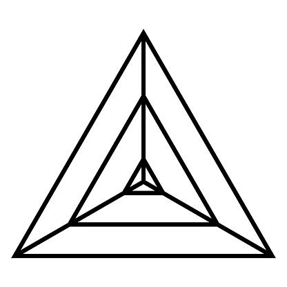 Triangular chart diagram spider 3S blank triangle radar chart template