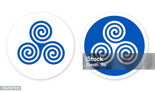 istock Triskelion Spiral Abstract Symbol Icon Concept 1362957330