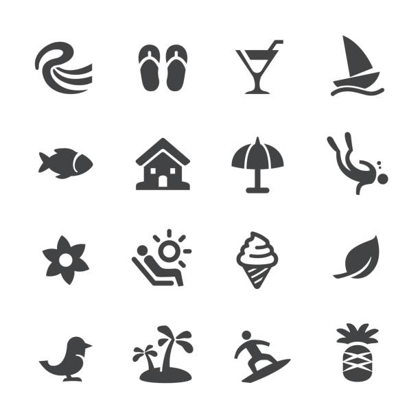 Tropical Vacations Icons