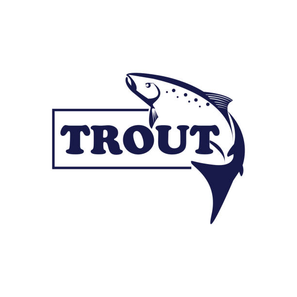 マス魚のロゴ - trout点のイラスト素材／クリップアート素材／マンガ素材／アイコン素材