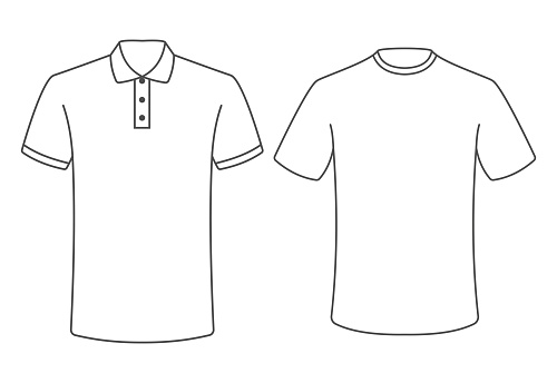 Tshirt And Polo Vector Stock Illustration - Download Image Now - Polo ...