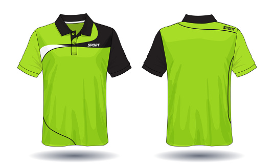 Tshirt Polo Designsport Jersey Template Stock Illustration - Download ...