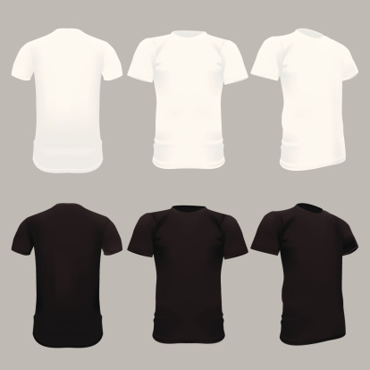 Tshirt Template Vector Illustration Stock Illustration - Download Image Now - iStock