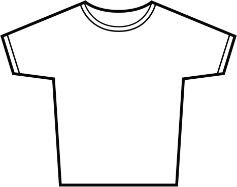 Tshirt Vector Outline Stock Illustration - Download Image Now - iStock