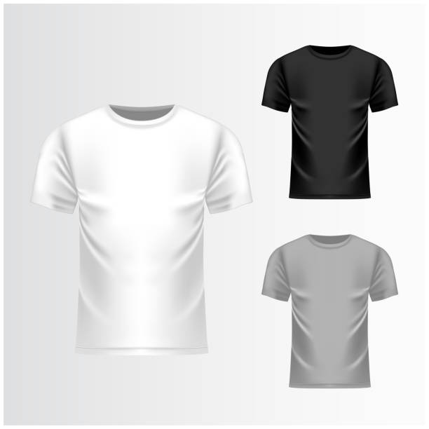 Download Best Gray T Shirt Template Silhouettes Illustrations ...