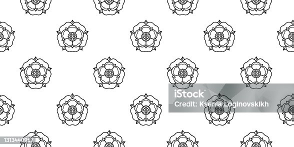 istock Tudoe rose of Englnd vector illustration. 1313440967