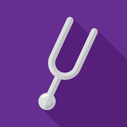 Tuning Fork Icon Flat