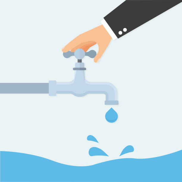ilustrações de stock, clip art, desenhos animados e ícones de turn off the water ñonceptual vector - tap