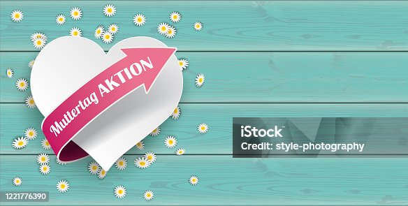 istock Turquoise Wood Daisy Heart Muttertag Aktion Header 1221776390