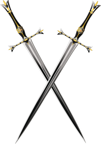 two crossed sword