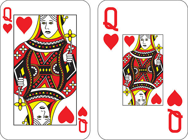 Download Queen Of Hearts Card Illustrations, Royalty-Free Vector ...