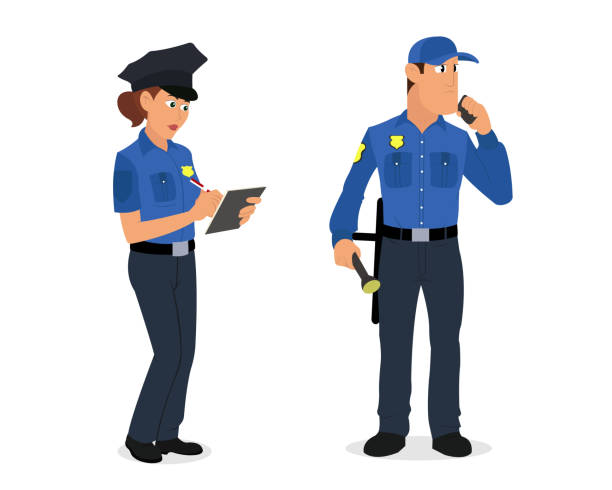 警察官の制服 イラスト素材 istock
