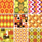 A set of nine not-so-subtle retro backgrounds from the 60's and 70's.