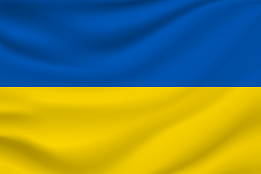 Ukraine flag. Vector illustration. EPS10