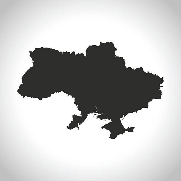 украина карта - ukraine stock illustrations