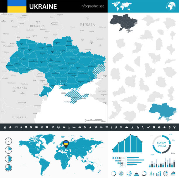 ilustrações de stock, clip art, desenhos animados e ícones de 08 - ukraine - murena infographic 10 - kharkiv