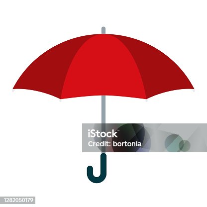 istock Umbrella Icon on Transparent Background 1282050179