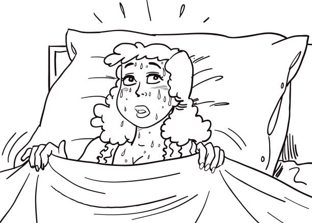 Sweating At Night Illustrations, Royalty-Free Vector Graphics & Clip Art - iStock