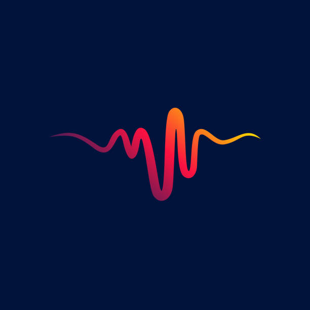 einzigartige pulse logo vorlage designs vektor-illustration - pulslinie stock-grafiken, -clipart, -cartoons und -symbole