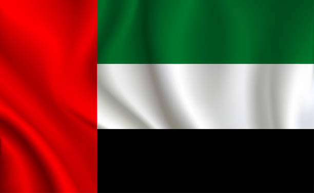 阿拉伯聯合大公國國旗背景 - uae flag 幅插畫檔、美工圖案、卡通及圖標