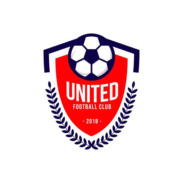 ikona united football club vector template design - michigan football stock illustrations