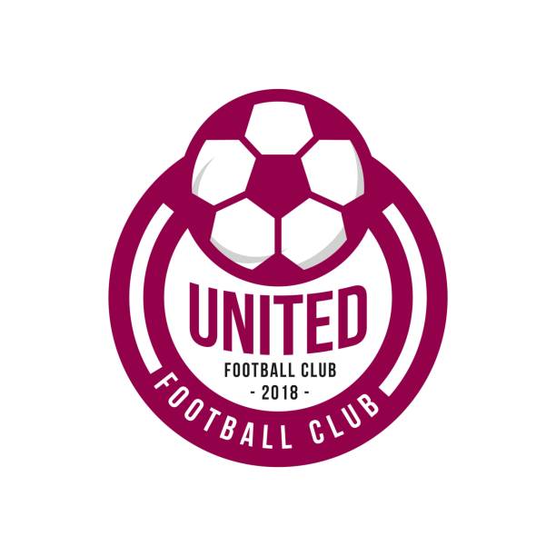 ikona klubu piłkarskiego united szablon wektora - michigan football stock illustrations