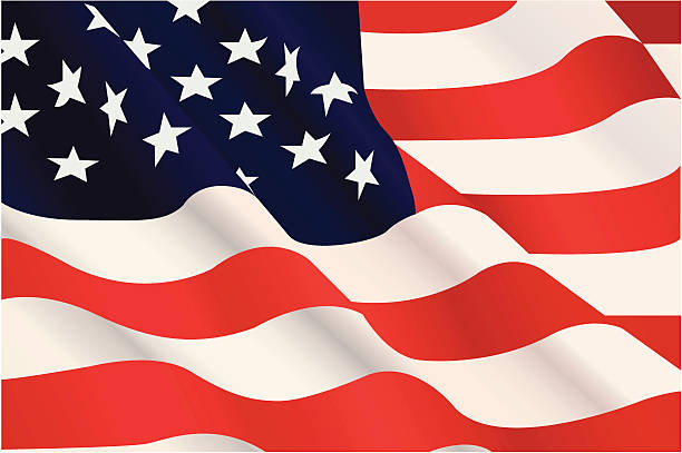 Download American Flag Clip Art, Vector Images & Illustrations - iStock