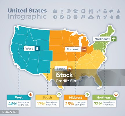 istock United States Infographic Map 514627178