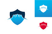 istock Unity Shield Logo Template Design Vector, Emblem, Design Concept, Creative Symbol, Icon 1324959419