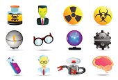 Mad science icons
