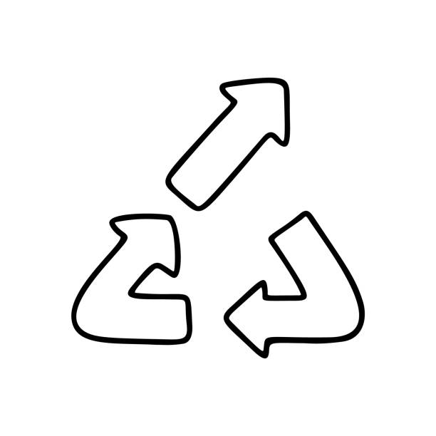 upcycle schwarzes symbol. upcycling-skizzen-logo - upcycling stock-grafiken, -clipart, -cartoons und -symbole