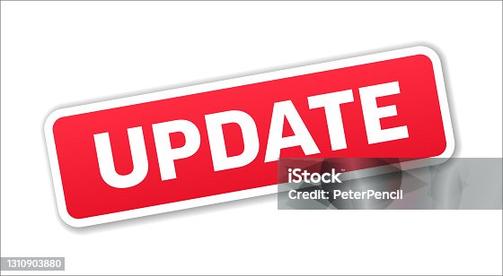 istock Update - Stamp, Banner, Label, Button Template. Vector Stock Illustration 1310903880