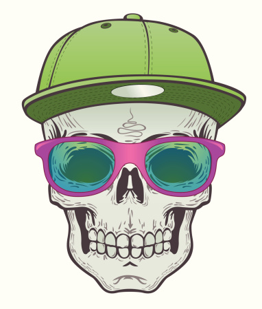Urban Hip Hop skull head
