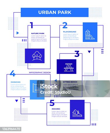 istock Urban Park Infographic Template 1363964470