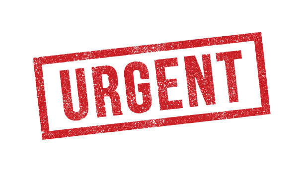 Urgent ink stamp Vector illustration of Urgent red ink stamp urgency stock illustrations