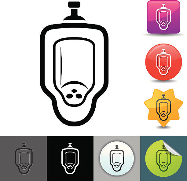 Urinal icon | solicosi series vector art illustration