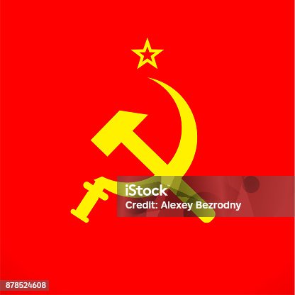 istock ussr sickle and hammer soviet russia union  symbol 878524608