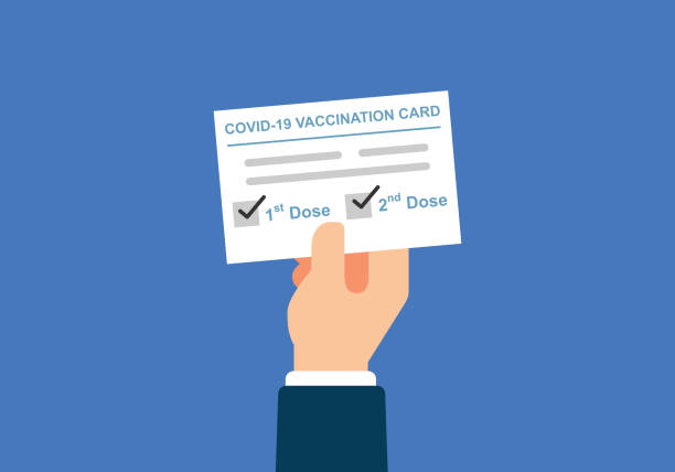 Vaccination Certificate vector art illustration